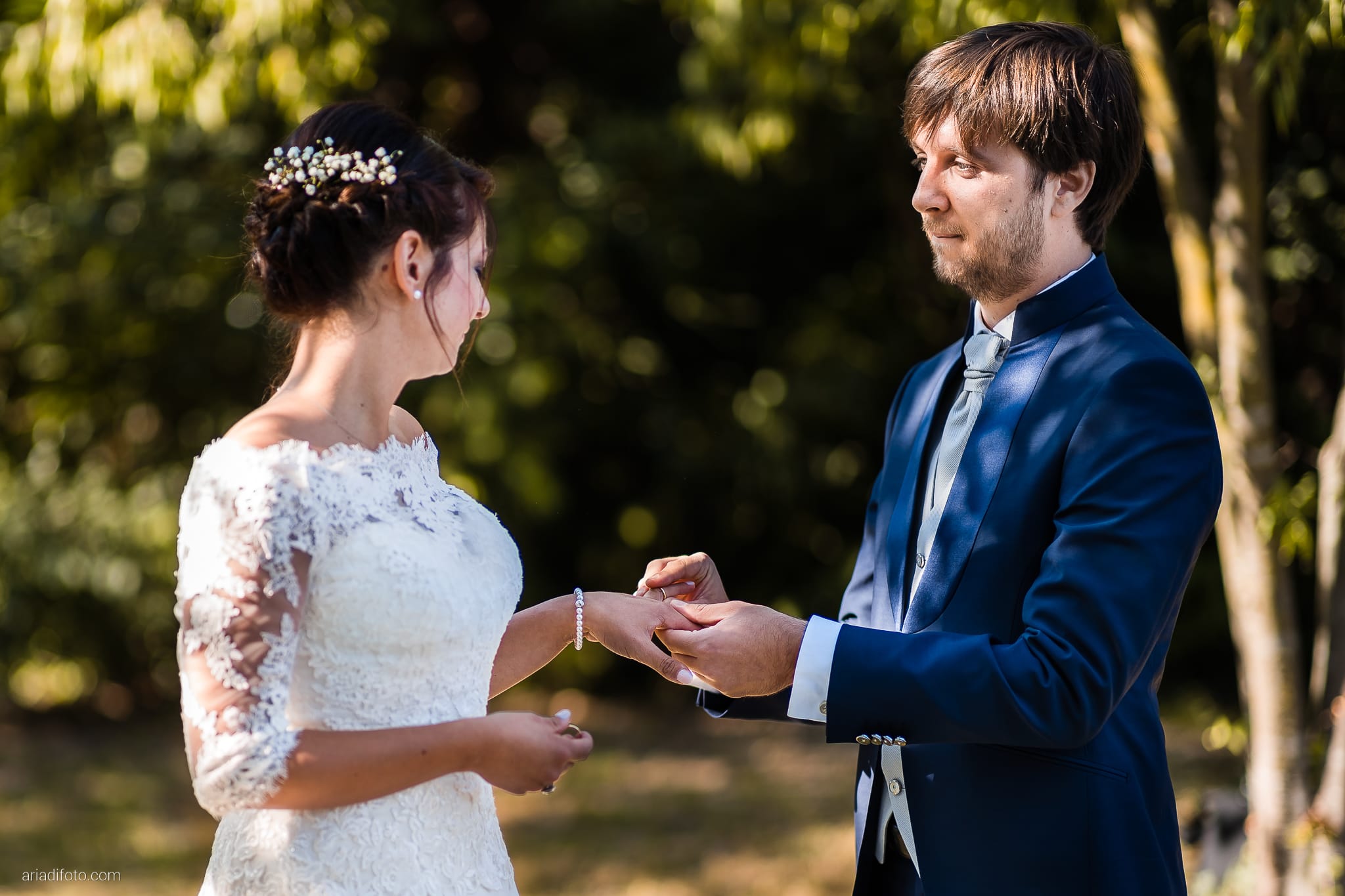 Annalisa Michele Matrimonio all'aperto Gorizia Villa Attems cerimonia simbolica all'aperto promesse scambio degli anelli