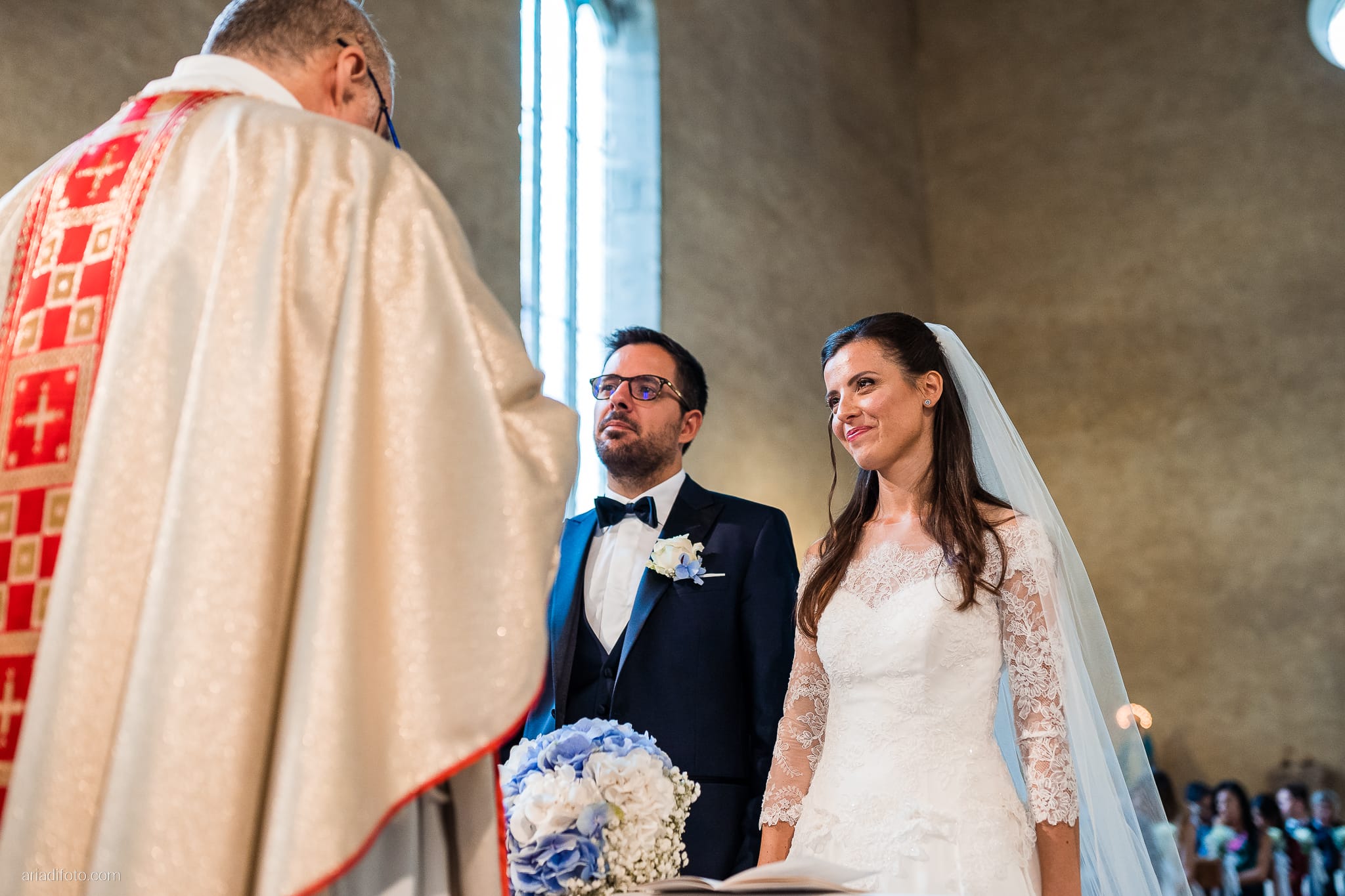 Diana Luca Matrimonio Chiesa San Giovanni in Tuba Duino Villa Chiopris Udine cerimonia cattolica promesse scambio degli anelli