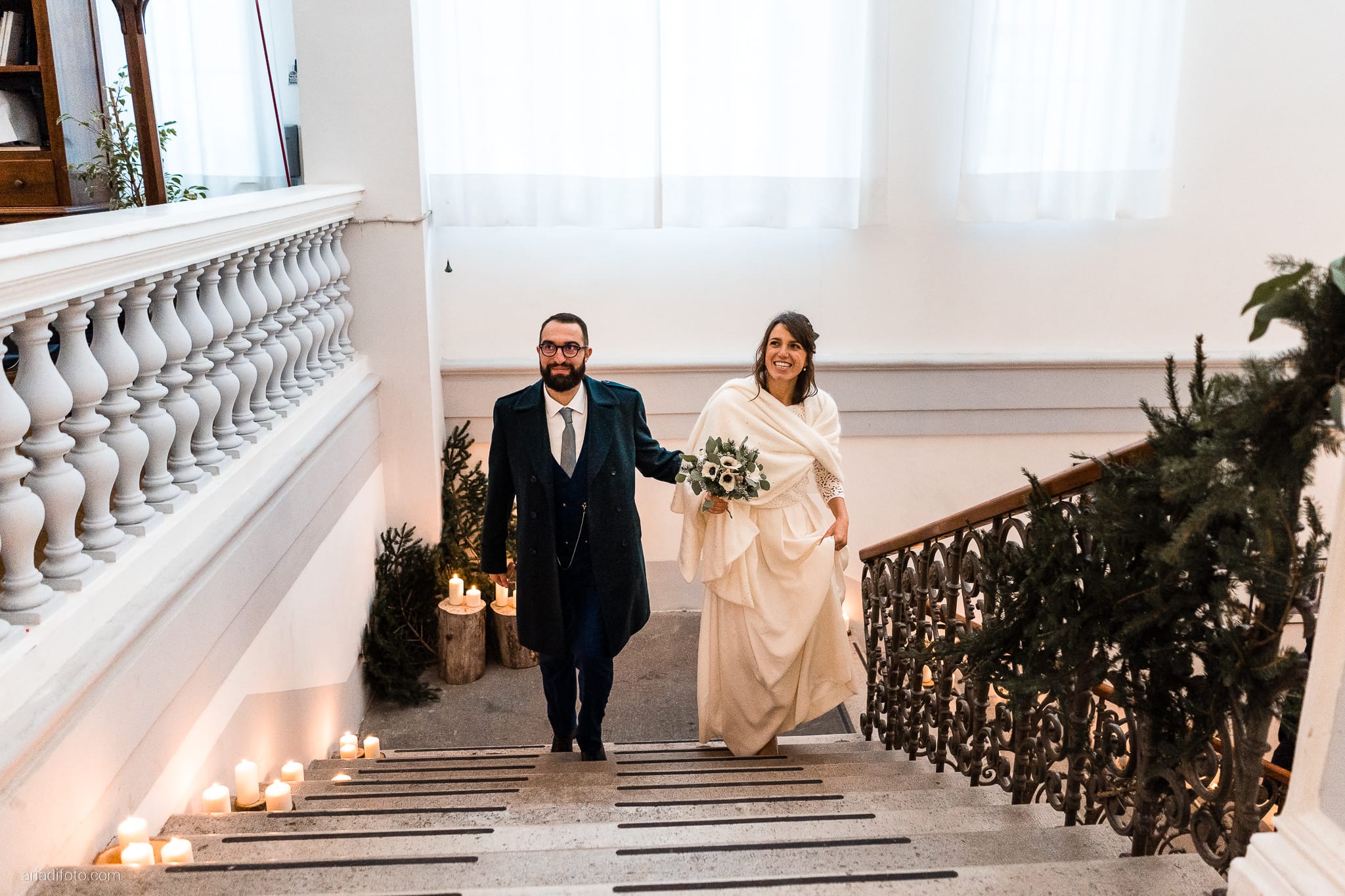 Margherita Giorgio Matrimonio Invernale Sala Piccola Fenice Trieste ricevimento momenti ingresso sposi