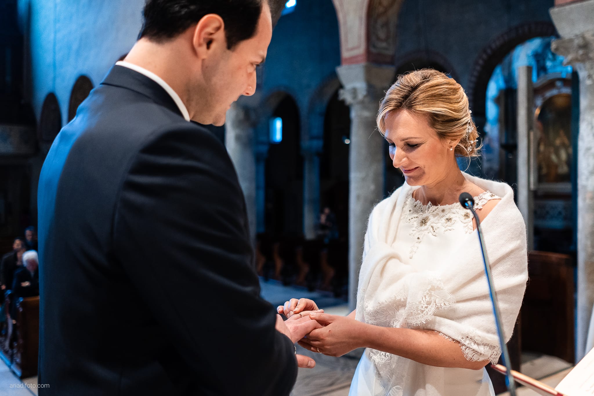 Elena Guido Matrimonio elegante Savoia Excelsior Palace Trieste cerimonia Cattedrale San Giusto sposi scambio anelli