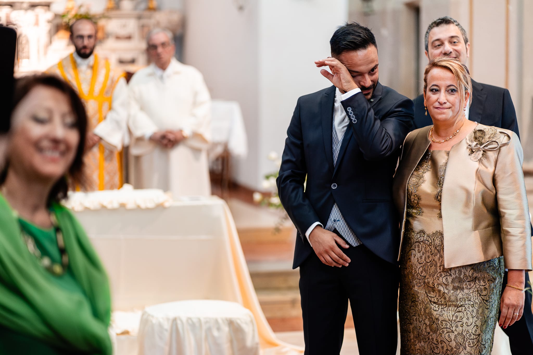 Tania Matteo Matrimonio a Sulmona in Abruzzo cerimonia ingresso sposa sposo piange