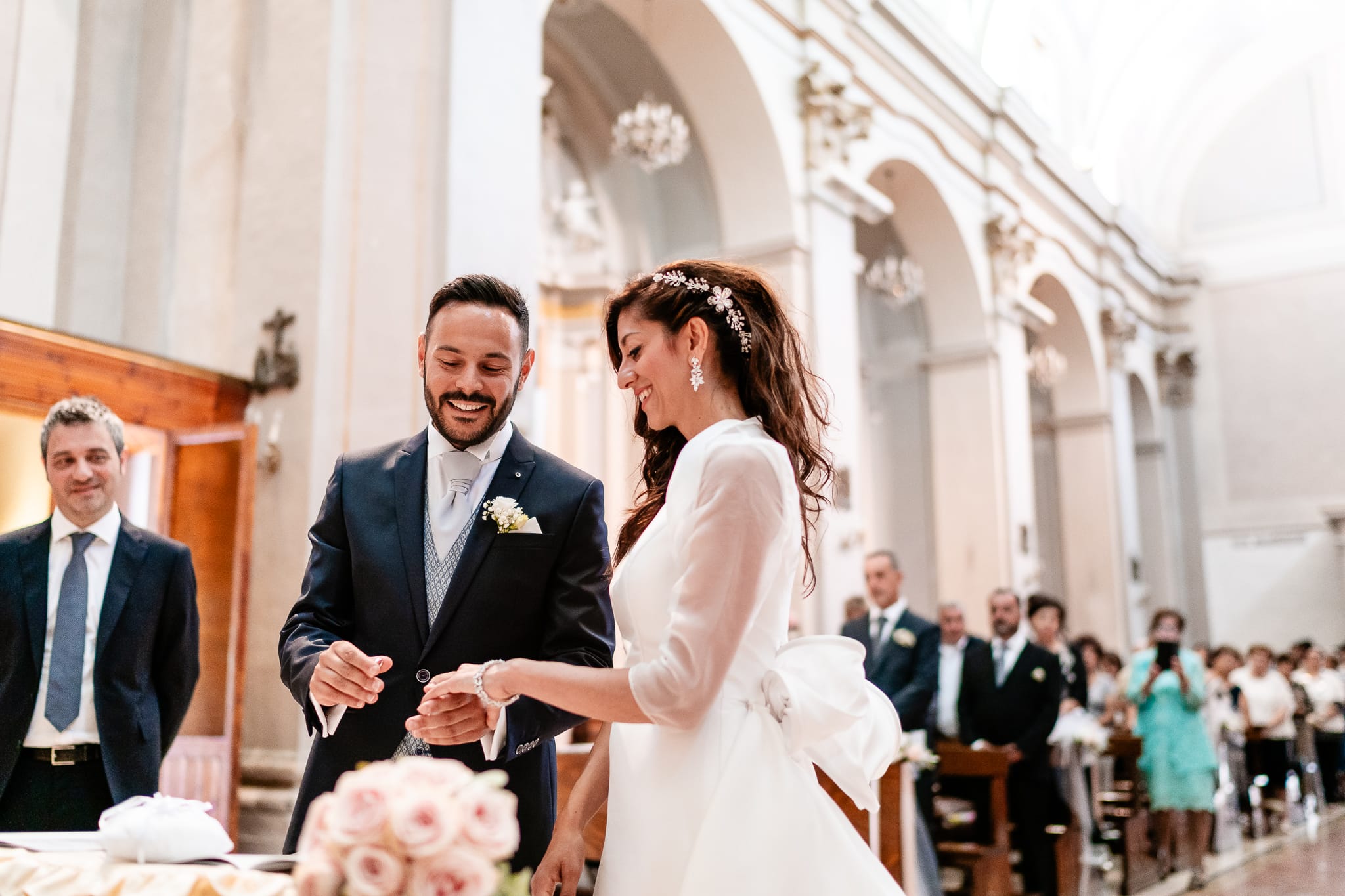 Tania Matteo Matrimonio a Sulmona in Abruzzo cerimonia scambio degli anelli